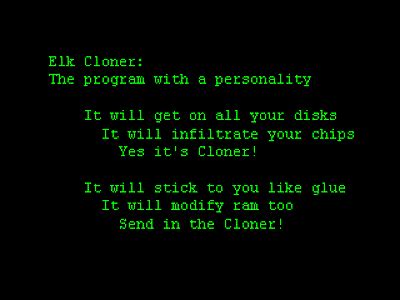 when was elk cloner first booted up